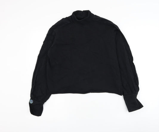 River Island Womens Black Polyester Pullover Sweatshirt Size S Pullover