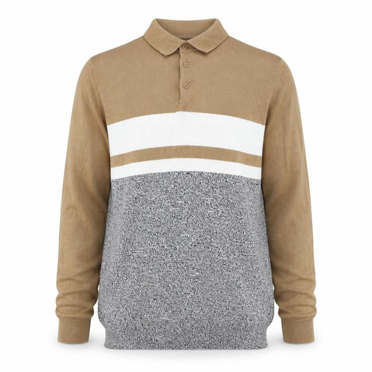 River Island Mens Brown Collared Viscose Pullover Jumper Size M