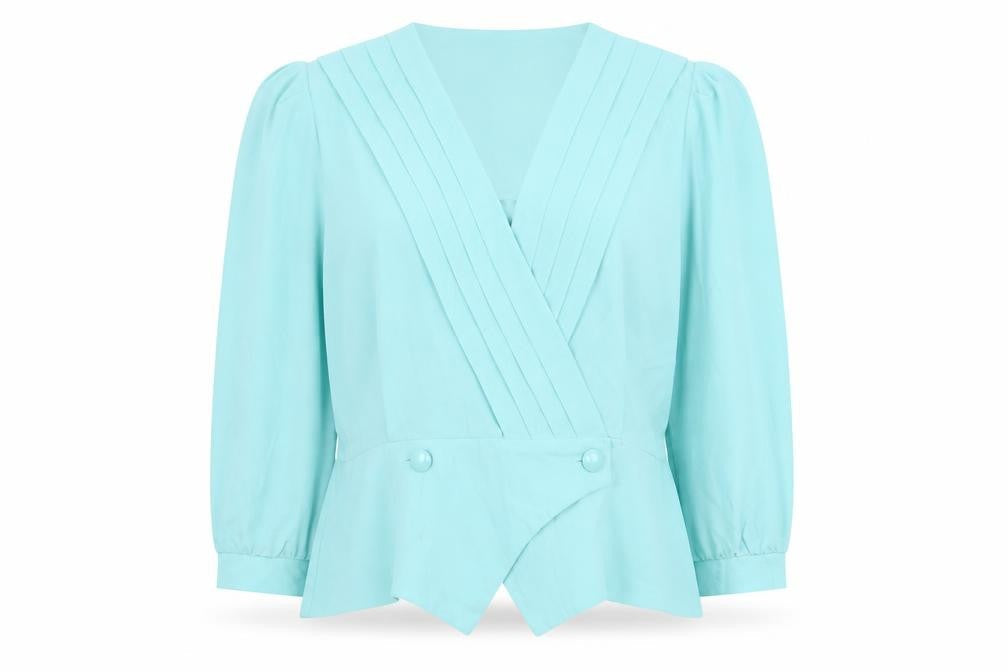 Rembrandt Womens Blue Jacket Blazer Size 18 Button