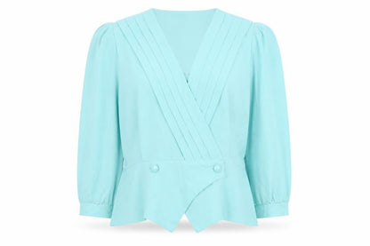 Rembrandt Womens Blue Jacket Blazer Size 18 Button