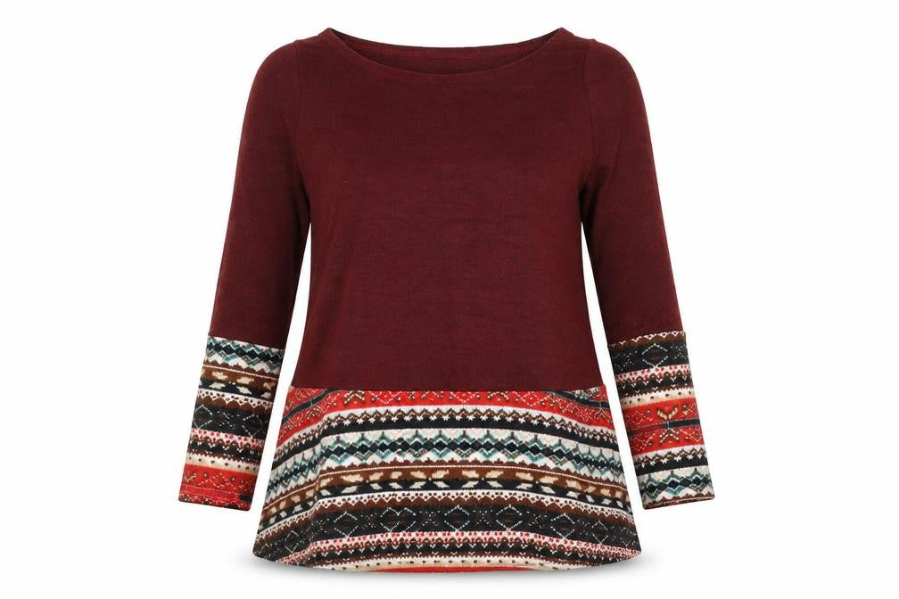 Preworn Womens Red Round Neck Polyester Pullover Jumper Size M