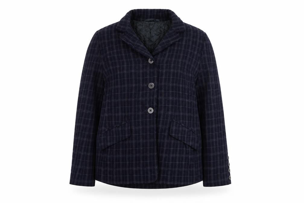Precis Womens Blue Jacket Blazer Size 8 Button