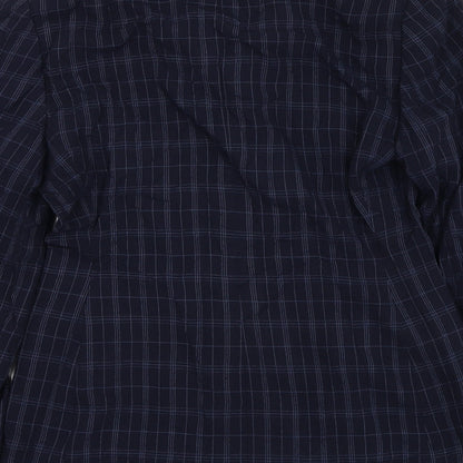 Precis Womens Blue Jacket Blazer Size 8 Button