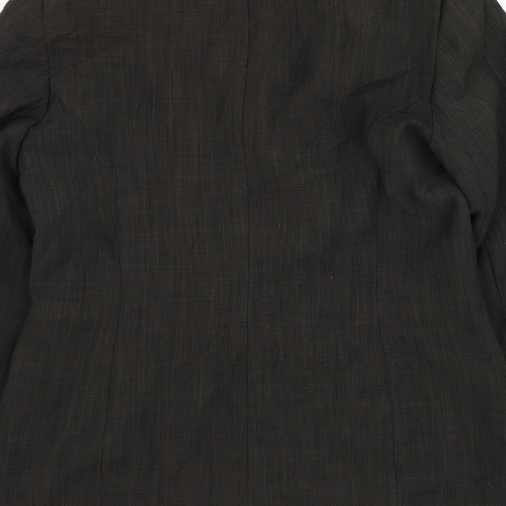 BHS Womens Green Jacket Blazer Size 10 Button