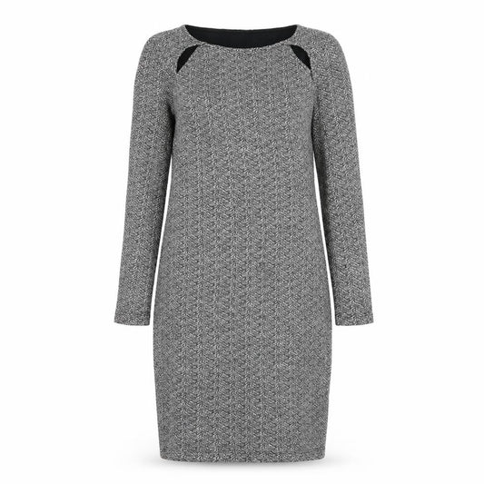 Marks & Spencer Womens White Cotton Pencil Dress Size 10 Square Neck Pullover