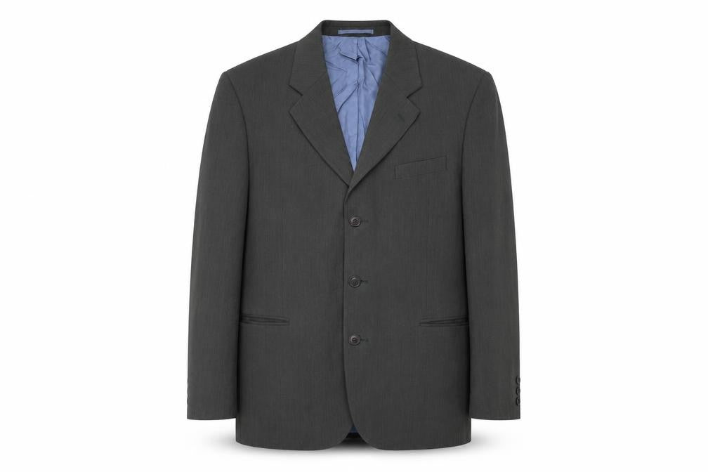 Sergio Rossi Mens Grey Lyocell Jacket Suit Jacket Size 40