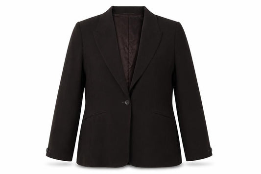 Country Casuals Womens Brown Polyester Jacket Suit Size 14