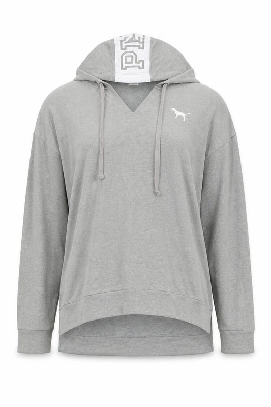 PINK Womens Grey Cotton Pullover Hoodie Size XS