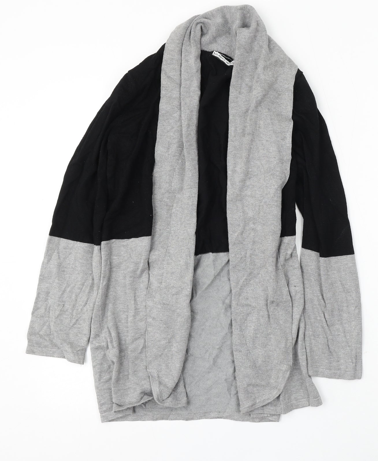 Preworn Womens Grey V-Neck Rayon Cardigan Jumper Size M