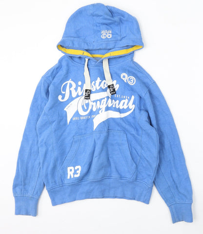 R3 Boys Blue Polyester Pullover Hoodie Size L