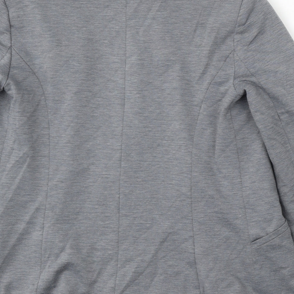 Oasis Womens Grey Polyester Jacket Suit Size 6