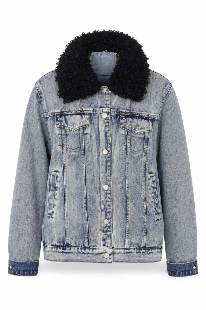 Vera&Lucy Womens Blue Jacket Size M Button
