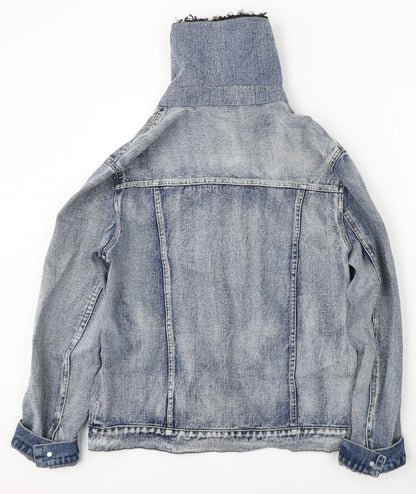 Vera&Lucy Womens Blue Jacket Size M Button