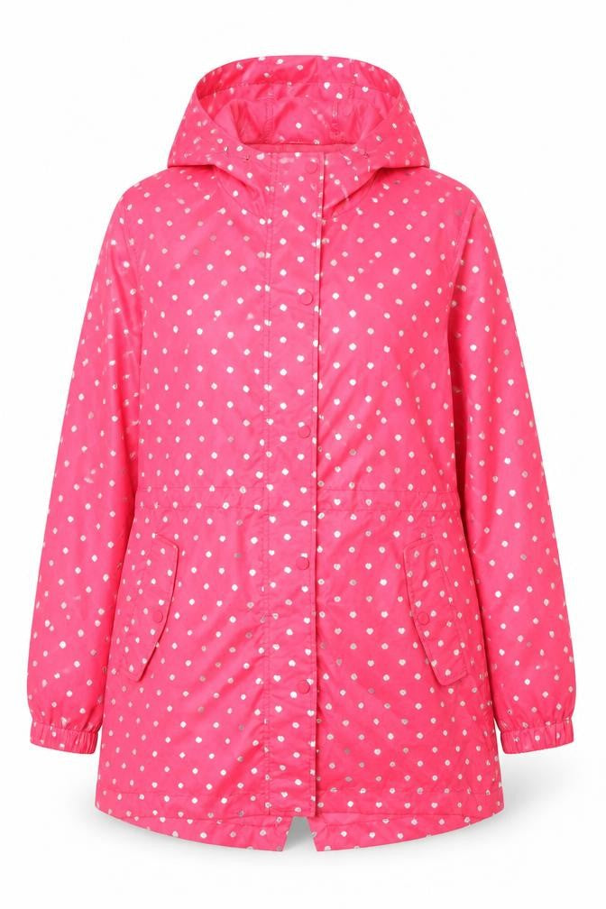 Vigiant Womens Pink Geometric Jacket Coat Size 12 Zip