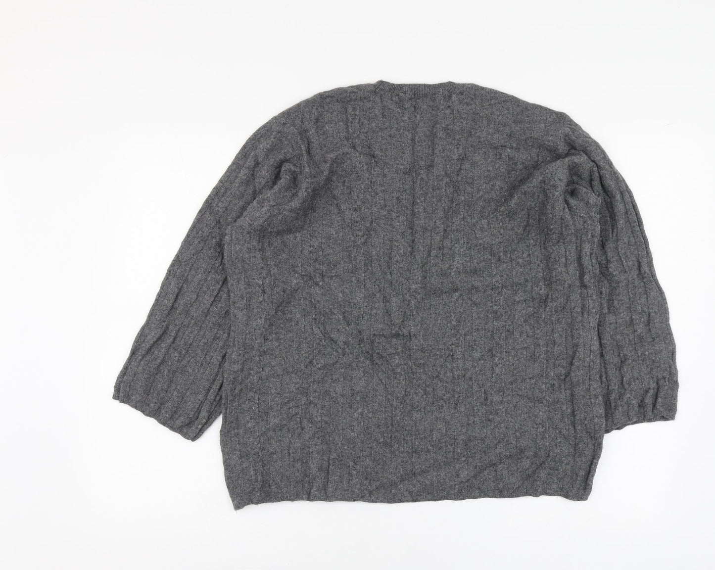 Zara Womens Grey Roll Neck Polyamide Pullover Jumper Size M