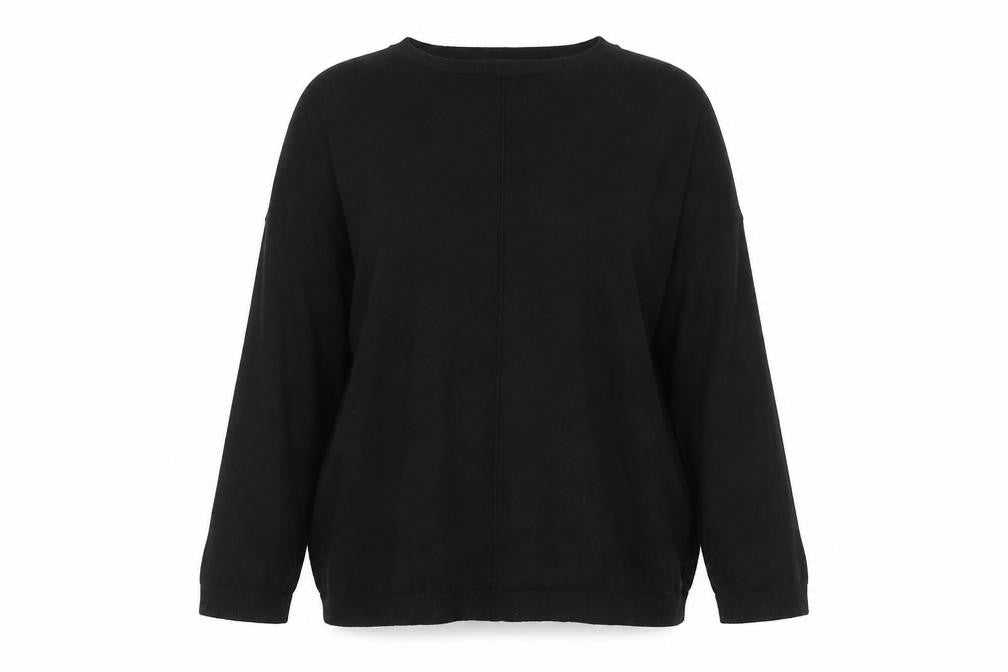 Atmosphere Womens Black Round Neck Viscose Pullover Jumper Size 10