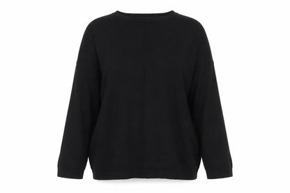 Atmosphere Womens Black Round Neck Viscose Pullover Jumper Size 10