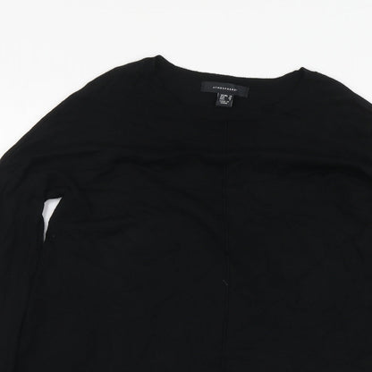 Atmosphere Womens Black Round Neck Viscose Pullover Jumper Size 10