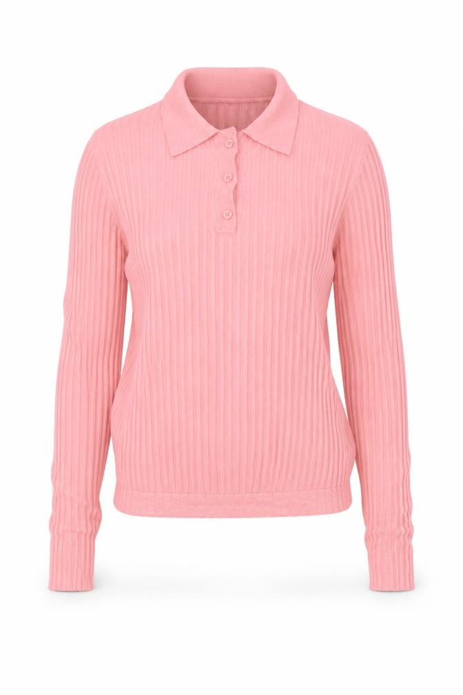 Boohoo Womens Pink V-Neck Viscose Pullover Jumper Size M