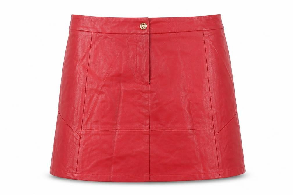 Traffic People Womens Red Viscose Mini Skirt Size M