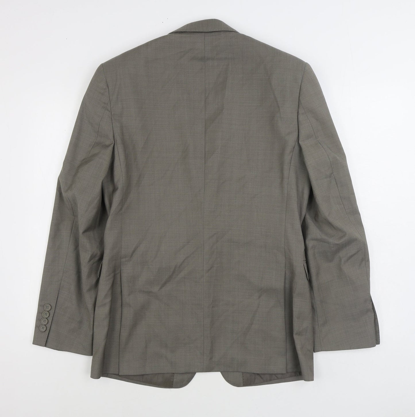 Blazer Mens Grey Wool Jacket Suit Jacket Size 36