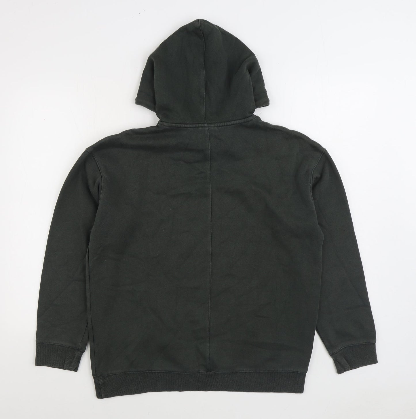 H&M Mens Green Cotton Pullover Hoodie Size S
