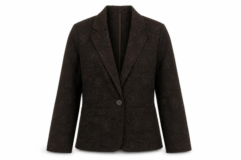 Marks & Spencer Womens Brown Jacket Blazer Size 8 Button