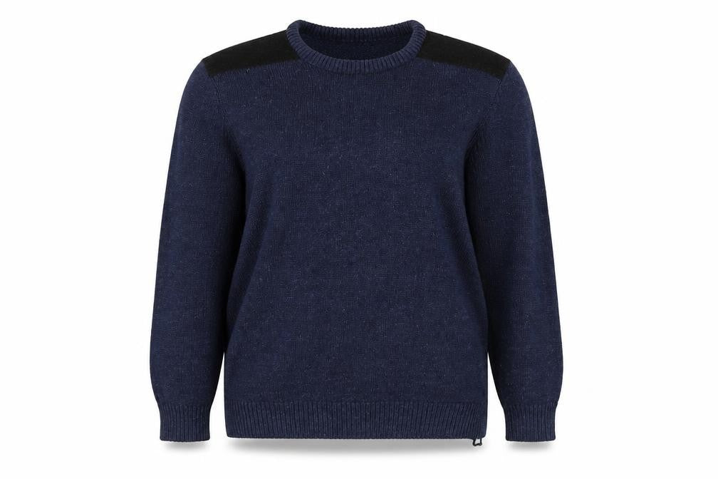 TU Womens Blue Round Neck 100% Cotton Pullover Jumper Size XL