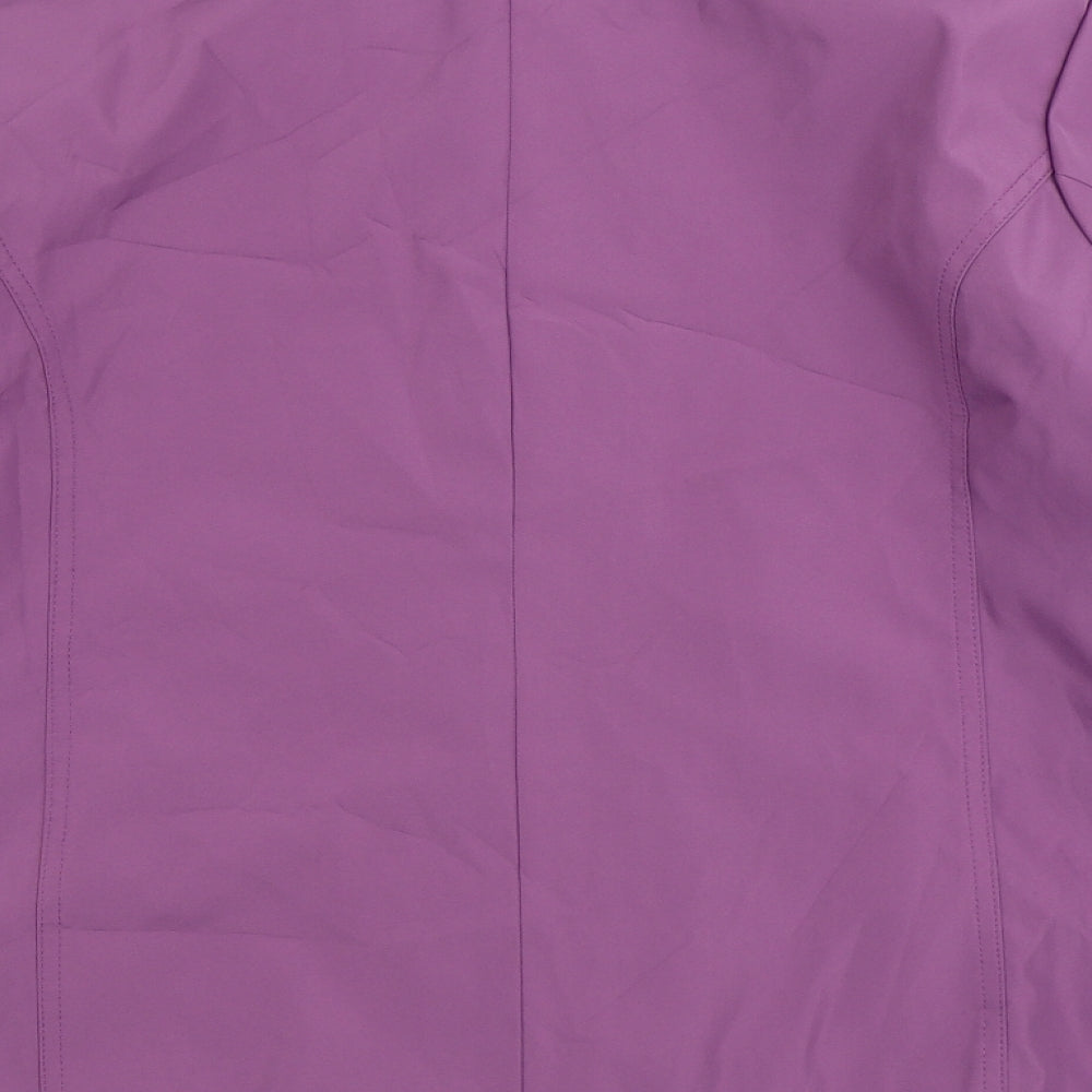 Bonmarché Womens Purple Jacket Size L Zip