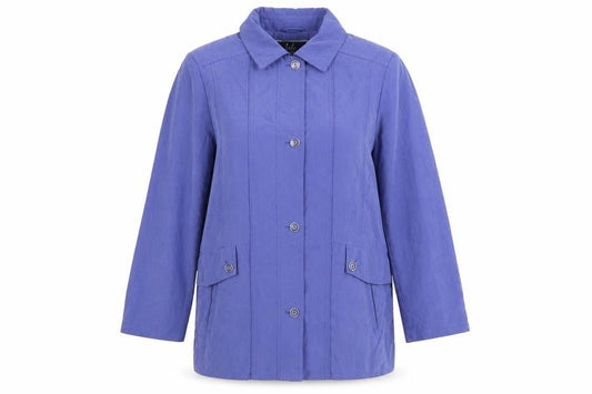 Isle Womens Blue Jacket Size 14 Button