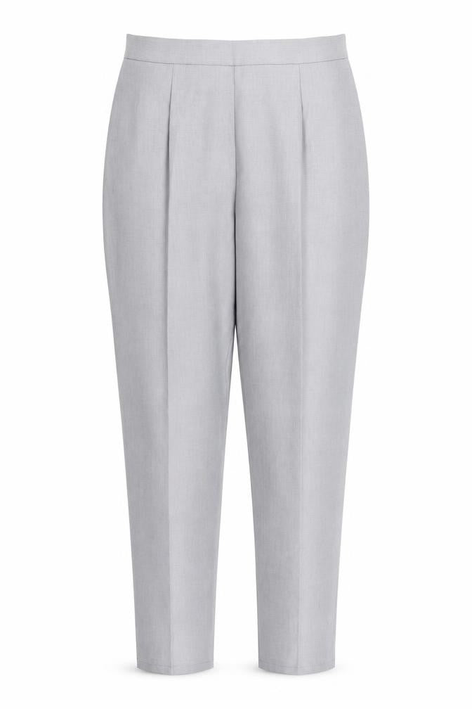 Preworn Womens Grey Polyester Trousers Size 30 in L28 in Regular