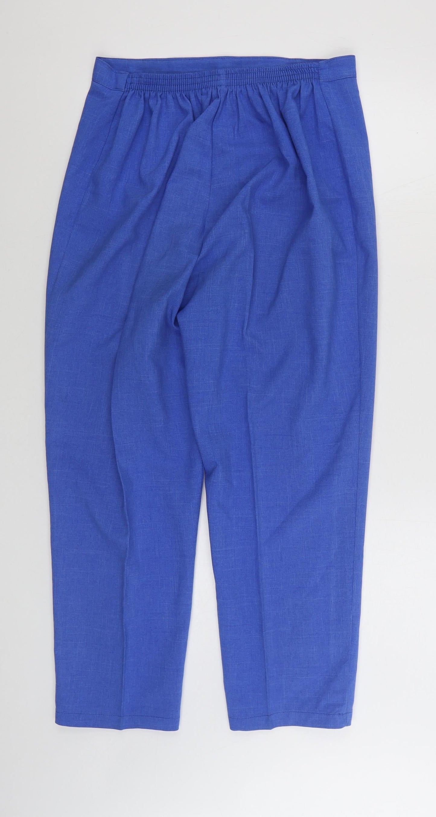 Preworn Womens Blue Polyester Trousers Size 30 in L27 in Regular