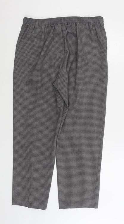 Bonmarché Womens Grey Polyester Trousers Size 14 L27 in Regular
