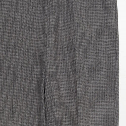Bonmarché Womens Grey Polyester Trousers Size 14 L27 in Regular