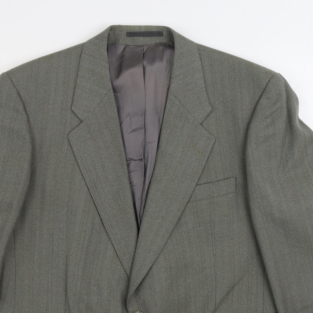 Wellington Executive Mens Grey Polyester Jacket Suit Jacket Size 40