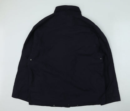 Espace Mens Blue Rain Coat Coat Size M