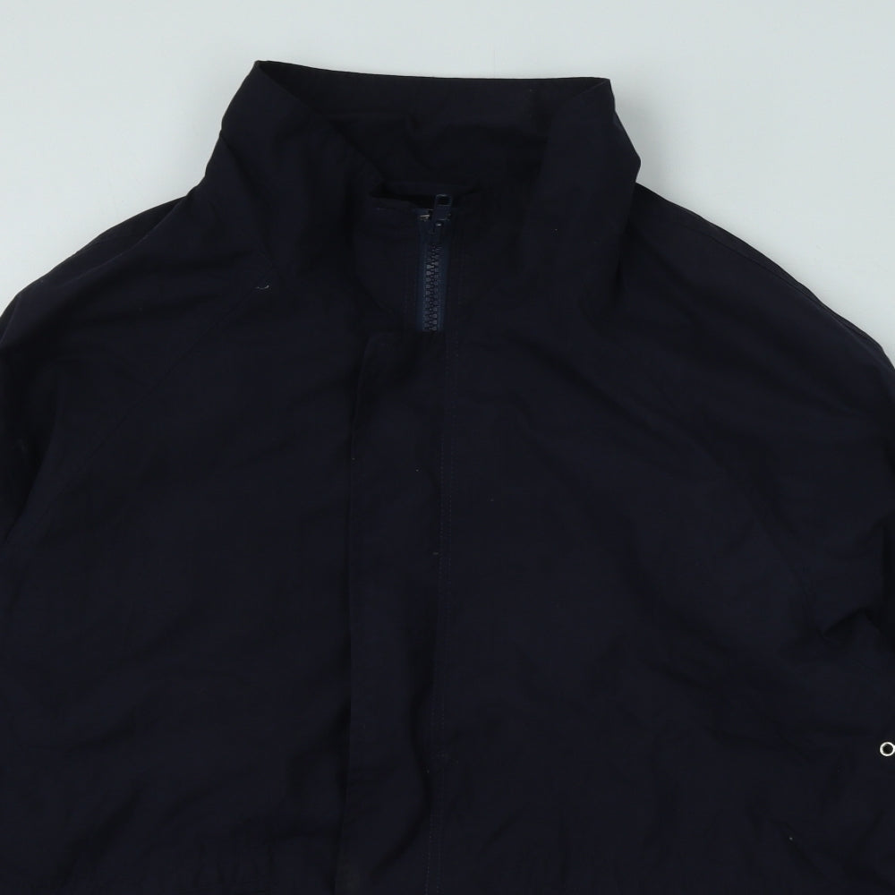 Espace Mens Blue Rain Coat Coat Size M