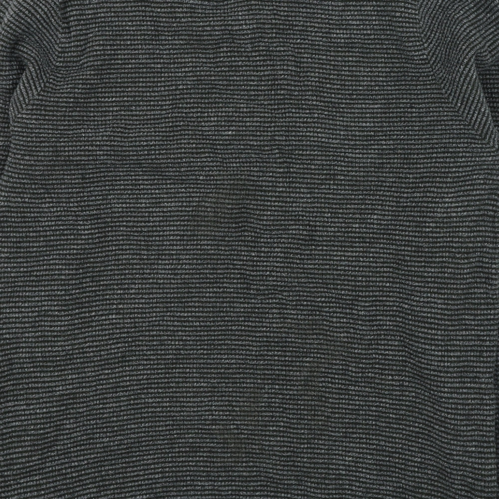 Marks and Spencer Womens Grey Round Neck Cotton Pullover Jumper Size S