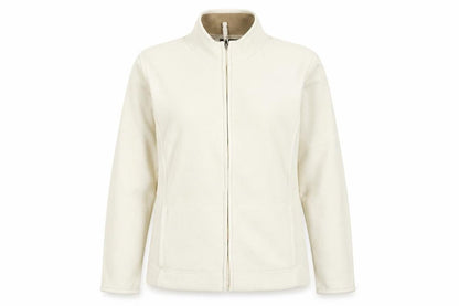 Kiabi Womens Beige High Neck Polyester Full Zip Jumper Size 12