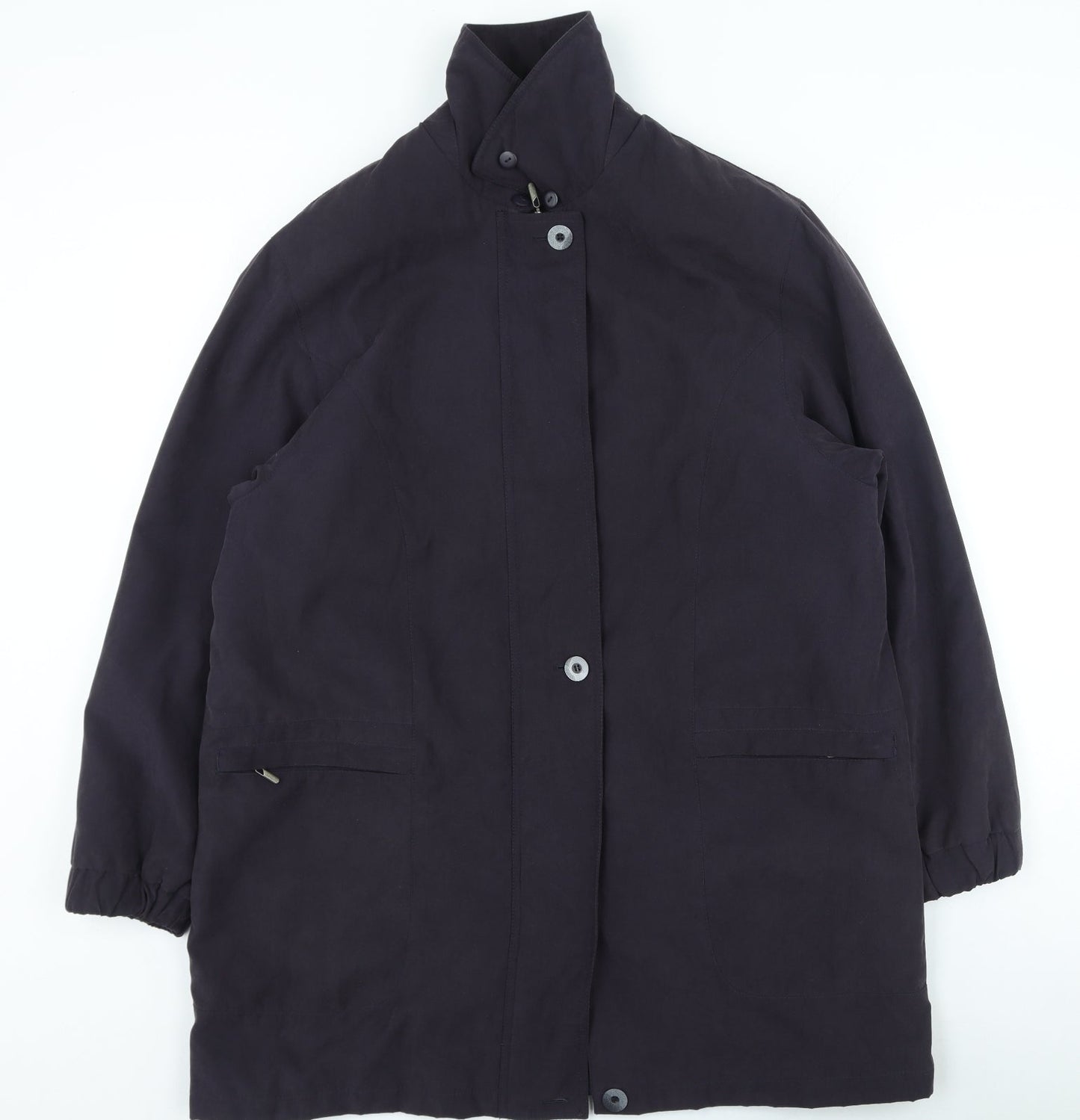 Bonmarché Womens Blue Trench Coat Coatigan Size M