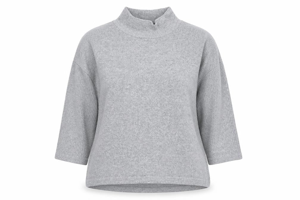 Marks & Spencer Womens Grey High Neck Polyester Pullover Jumper Size 14