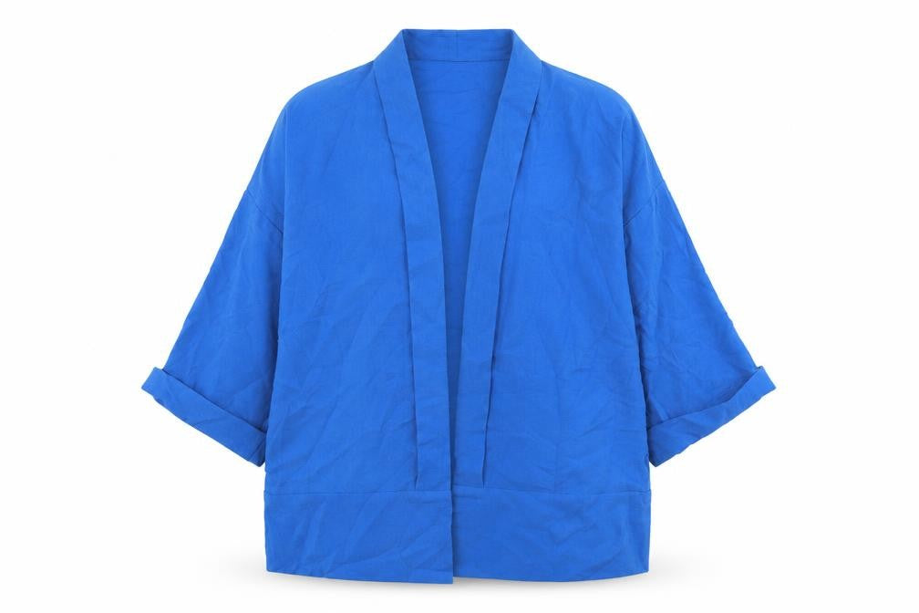 Nightingales Womens Blue Polyester Basic Blouse Size 10 Collared