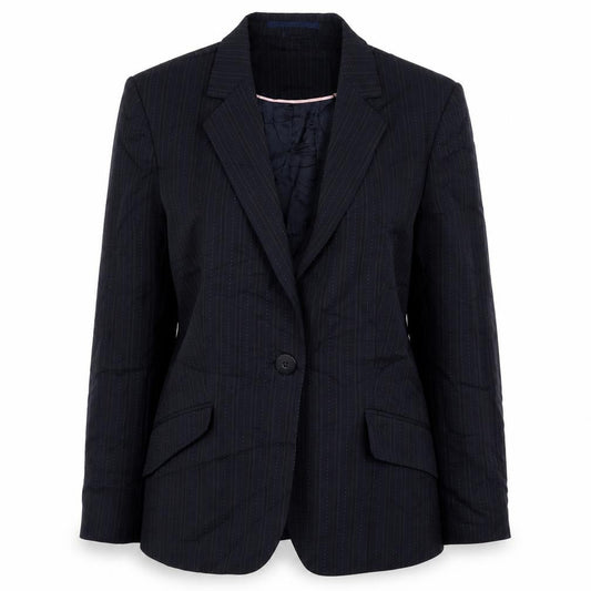 Next Womens Blue Striped Jacket Size 14