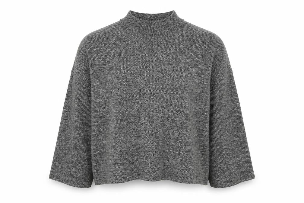 Divided Womens Grey High Neck Polyester Pullover Jumper Size S