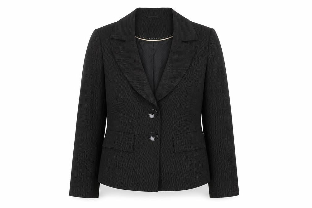 Autonomy Womens Black Jacket Blazer Size 14 Button