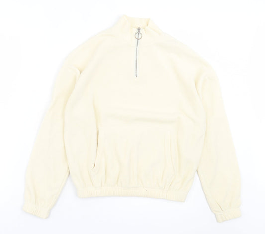 New Look Womens Ivory Jacket Size 6 Zip