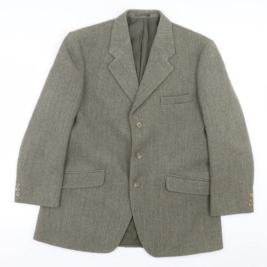 Neil Mackay Mens Green Wool Jacket Suit Jacket Size 40