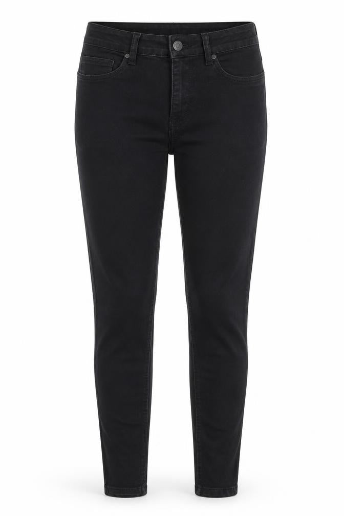 Noisy May Womens Black Cotton Skinny Jeans Size 30 in L30 in Regular Button