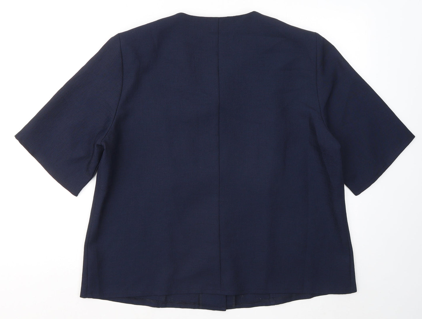 Gordon Wyatt Womens Blue Jacket Blazer Size 22