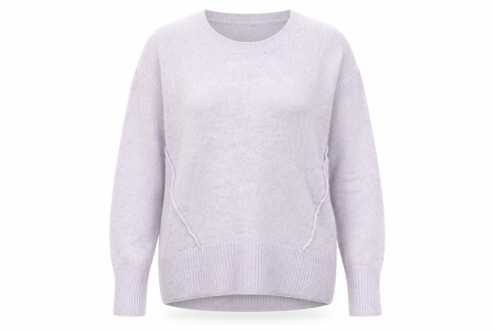 H&M Womens Purple Round Neck Acrylic Pullover Jumper Size S